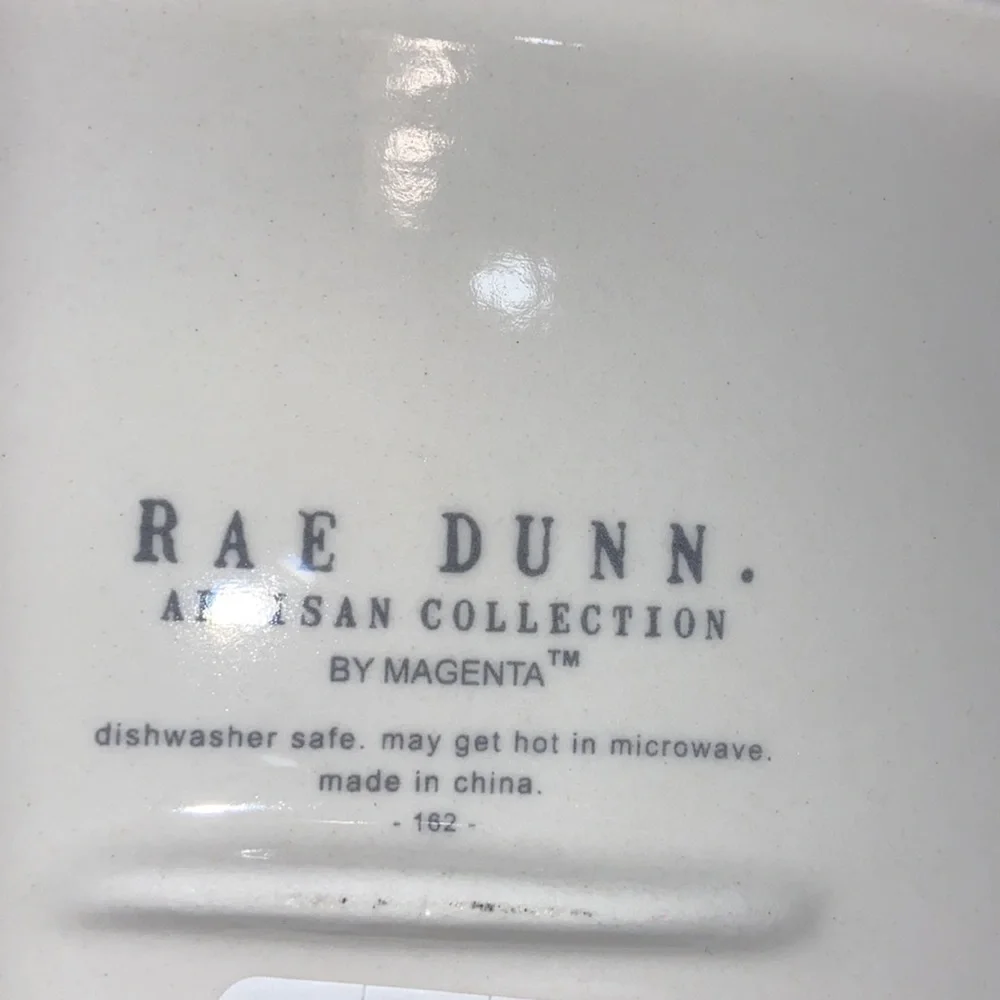 3 Rae Dunn Artisan Collection by Magenta Christmas XMas Plates Lot of 3